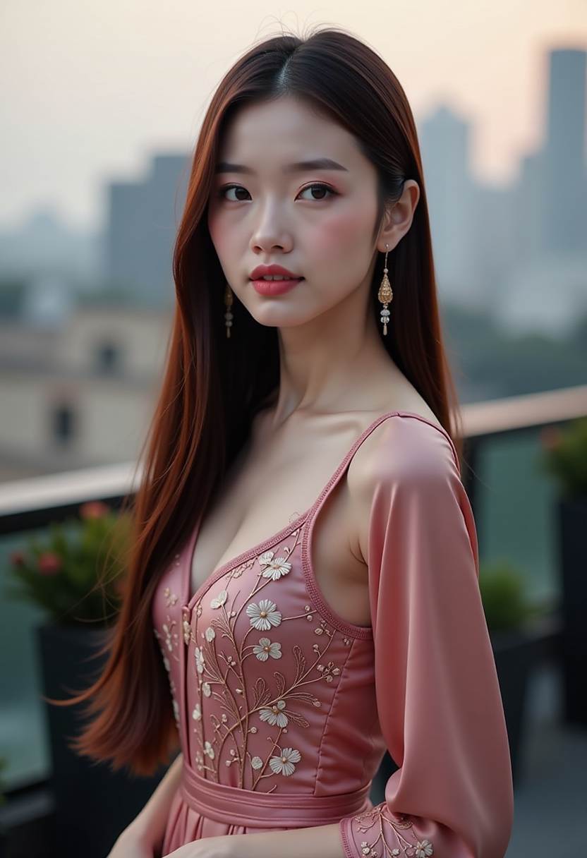长大衣试穿